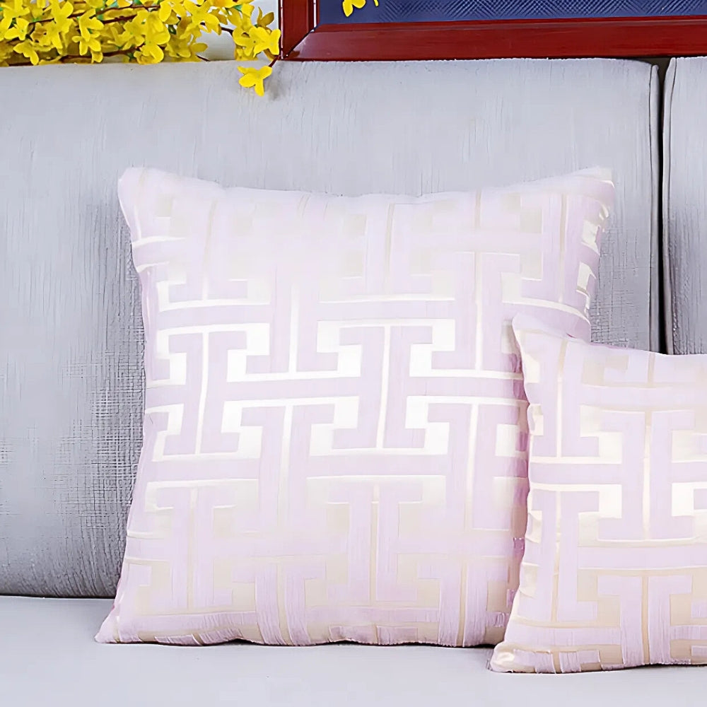 Maze Pattern Cushion Cover - Chenille Woven Fabric, 18" or 20", view 13