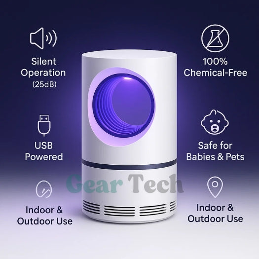 Electric UV Fly Catcher Mosquito Lamp for Indoor and Outdoor - 365nm UV Light, view 3