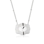 Dainty Belt Buckle Letter Initial Necklace for Women - Cowgirl Western Style, view 28