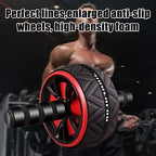 Abdominal Exercise Roller with Wide TPE Wheel and TPR Handles