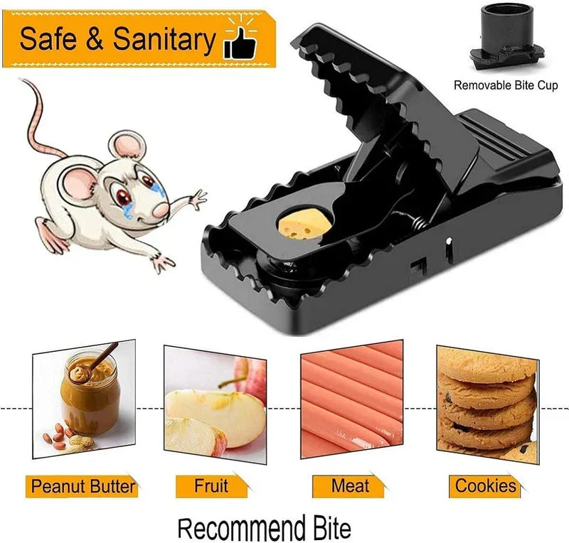 ABS Spring Mouse Traps, 6 Pack, 4.3 × 1.97 × 2.2 inches
