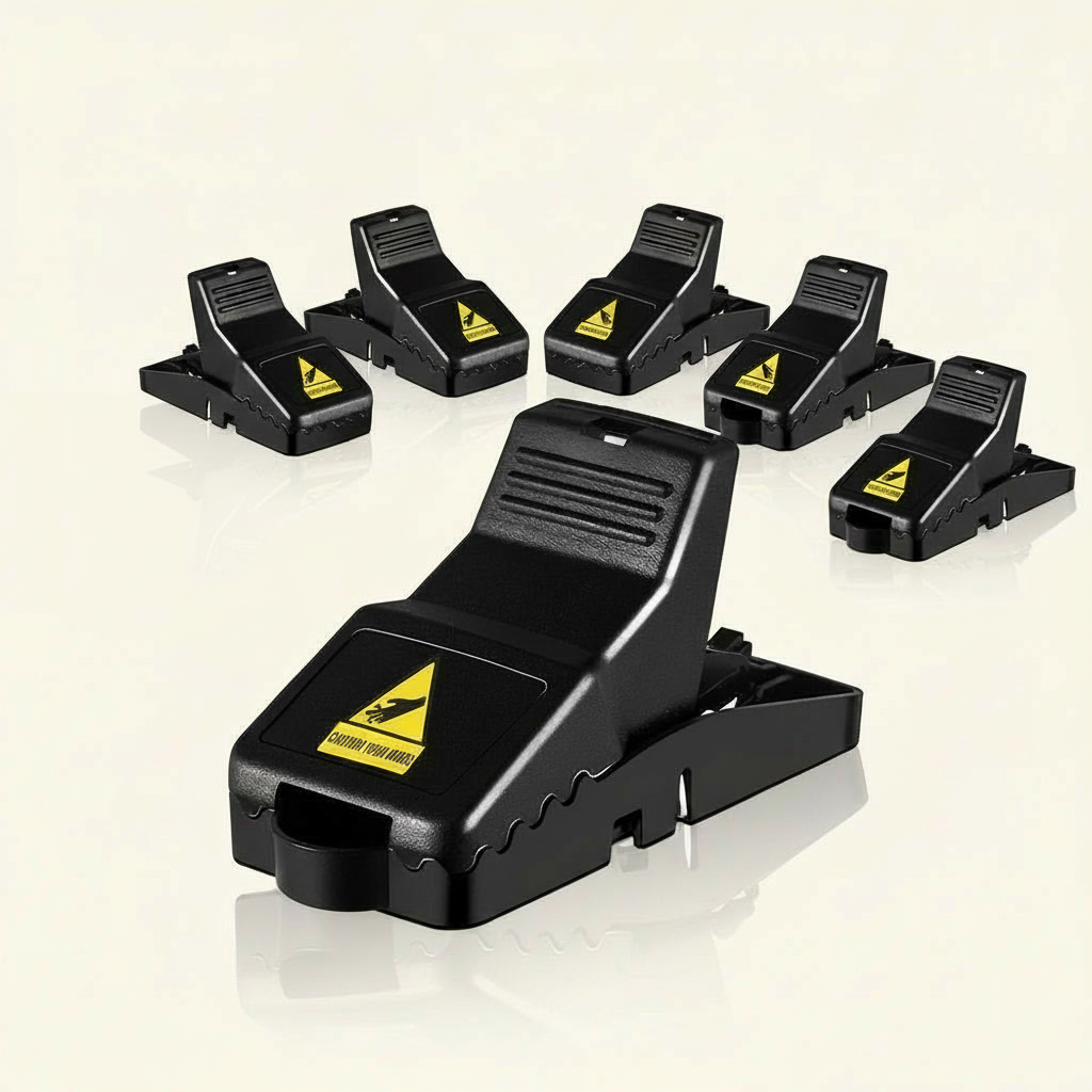 ABS Spring Mouse Traps, 6 Pack, 4.3 × 1.97 × 2.2 inches