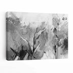 Captivating Black and White Fractal Canvas Wall Art | Welvere-Welvere