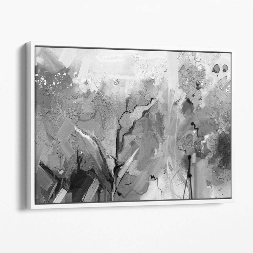Captivating Black and White Fractal Canvas Wall Art | Welvere-Welvere