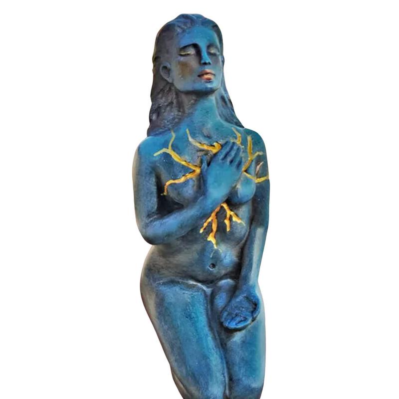 Abstract Resin Goddess Sculpture, 17 cm x 6 cm x 9,5 cm