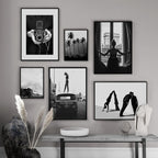 Modern Abstract Black and White Canvas Wall Art Decor | Welvere-Welvere