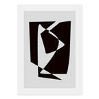 Modern Abstract Black and White Canvas Wall Art Decor | Welvere-Welvere