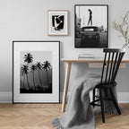 Modern Abstract Black and White Canvas Wall Art Decor | Welvere-Welvere