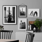 Modern Abstract Black and White Canvas Wall Art Decor | Welvere-Welvere