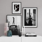 Modern Abstract Black and White Canvas Wall Art Decor | Welvere-Welvere