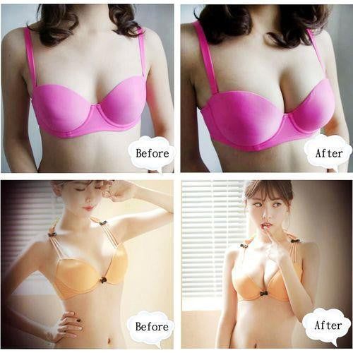 Adhesive Bra Inserts for Swimwear, Sponge Fabric Blend, 11cm x 8cm x 2.8cm