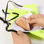 Adhesive Bra Inserts for Swimwear, Sponge Fabric Blend, 11cm x 8cm x 2.8cm