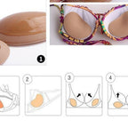 Adhesive Bra Inserts for Swimwear, Sponge Fabric Blend, 11cm x 8cm x 2.8cm