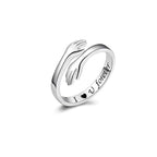 Adjustable Copper Alloy Hug Ring for Finger or Pendant Wear
