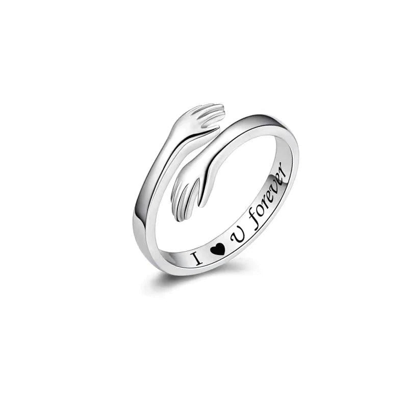 Adjustable Copper Alloy Hug Ring for Finger or Pendant Wear