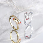 Adjustable Copper Alloy Hug Ring for Finger or Pendant Wear