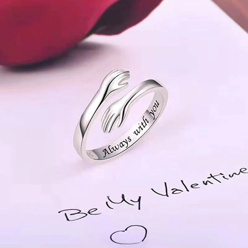 Adjustable Copper Alloy Hug Ring for Finger or Pendant Wear