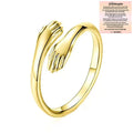 Adjustable Copper Alloy Hug Ring for Finger or Pendant Wear
