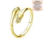 Adjustable Copper Alloy Hug Ring for Finger or Pendant Wear