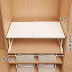 Adjustable Foldable Wardrobe Shelf Organiser, Carbon Steel