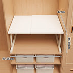 Adjustable Foldable Wardrobe Shelf Organiser, Carbon Steel