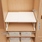 Adjustable Foldable Wardrobe Shelf Organiser, Carbon Steel