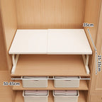 Adjustable Foldable Wardrobe Shelf Organiser, Carbon Steel