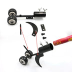 Adjustable-Length Garden Weeder for Upright Lawn Weeding