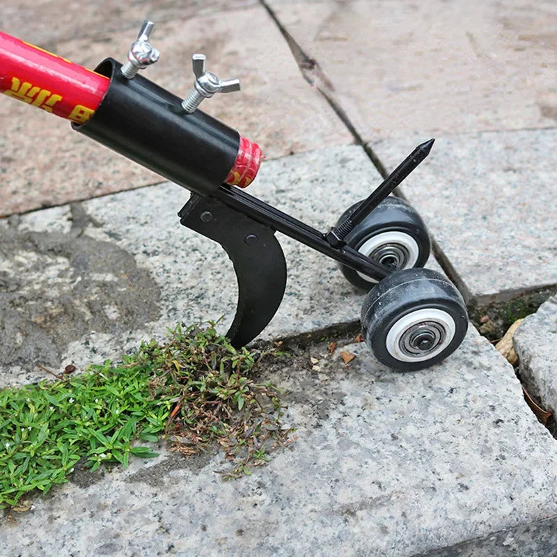 Adjustable-Length Garden Weeder for Upright Lawn Weeding