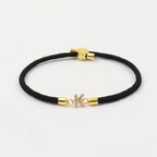 Adjustable Letter Initial Bracelets - Rope, Stainless Steel, Copper, up to 22cm, view 11