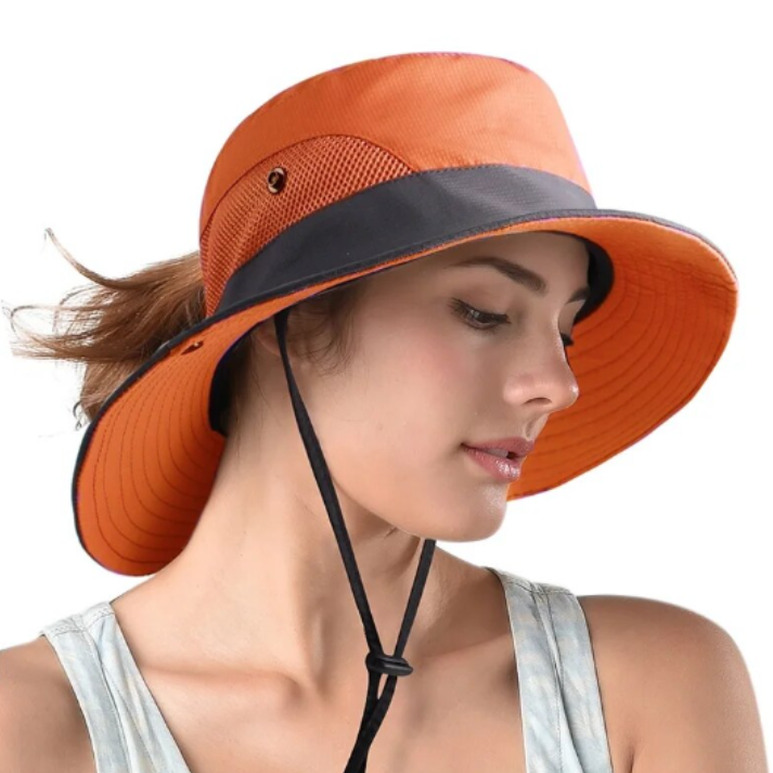 Adjustable Lightweight UV-Protective Sun Hat for Hiking and Beach
