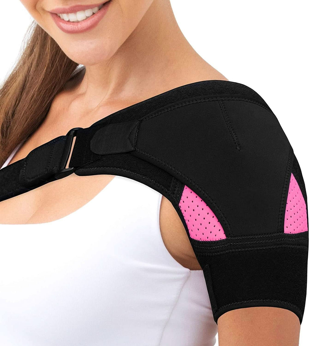 Adjustable Shoulder Brace with Compression Pad for Activity Support