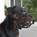Adjustable Soft Plastic Dog Muzzle with Straps for Walks and Training