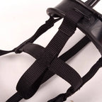 Adjustable Soft Plastic Dog Muzzle with Straps for Walks and Training