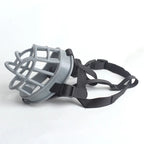 Adjustable Soft Plastic Dog Muzzle with Straps for Walks and Training