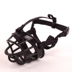 Adjustable Soft Plastic Dog Muzzle with Straps for Walks and Training