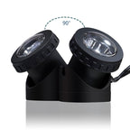 Adjustable Solar LED Landscape Spotlight with External Panel and Low-Voltage Cable