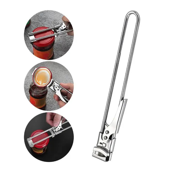 Adjustable Stainless Steel Lid Opener, 20 × 3 cm