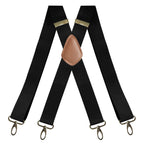 Adjustable X-Design Elastic Suspenders with Four Detachable Clips