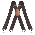 Adjustable X-Design Elastic Suspenders with Four Detachable Clips