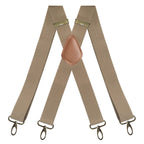 Adjustable X-Design Elastic Suspenders with Four Detachable Clips