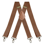 Adjustable X-Design Elastic Suspenders with Four Detachable Clips