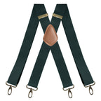 Adjustable X-Design Elastic Suspenders with Four Detachable Clips