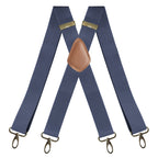 Adjustable X-Design Elastic Suspenders with Four Detachable Clips