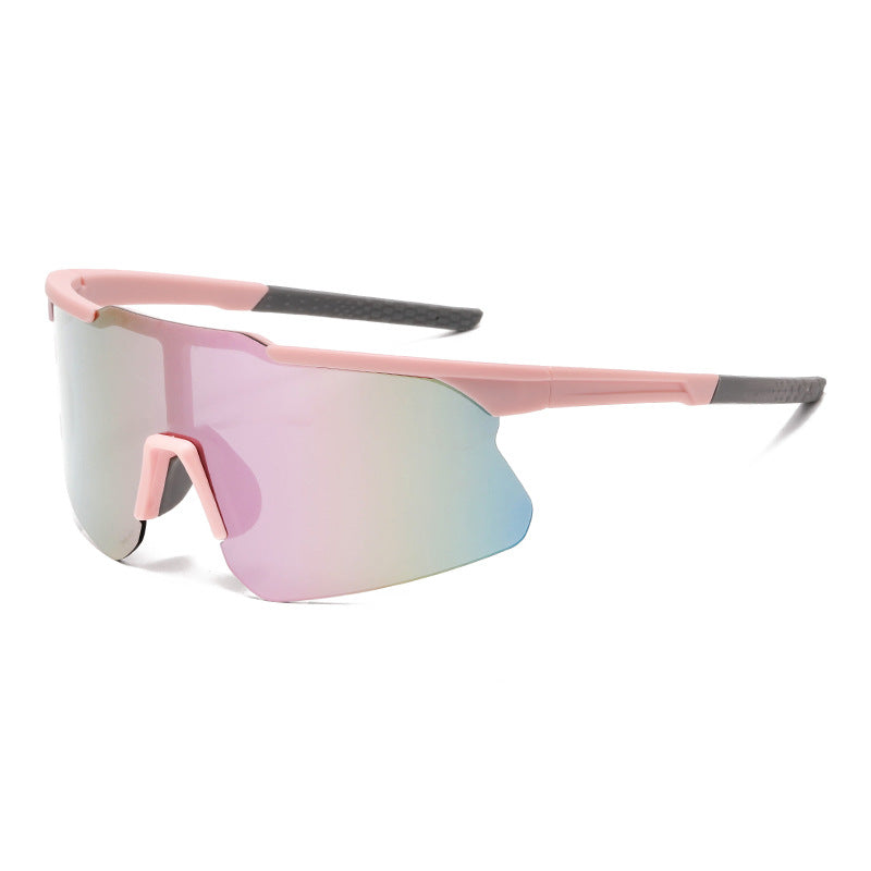 Aerodynamic Sports Sunglasses with Rubberised Nose Pads