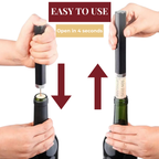 Air Pressure Wine Opener, Stainless Steel, Ergonomic Design