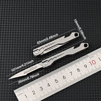 All-Purpose Foldable Sharp Utility Knife, Stainless Steel Blade, 107mm