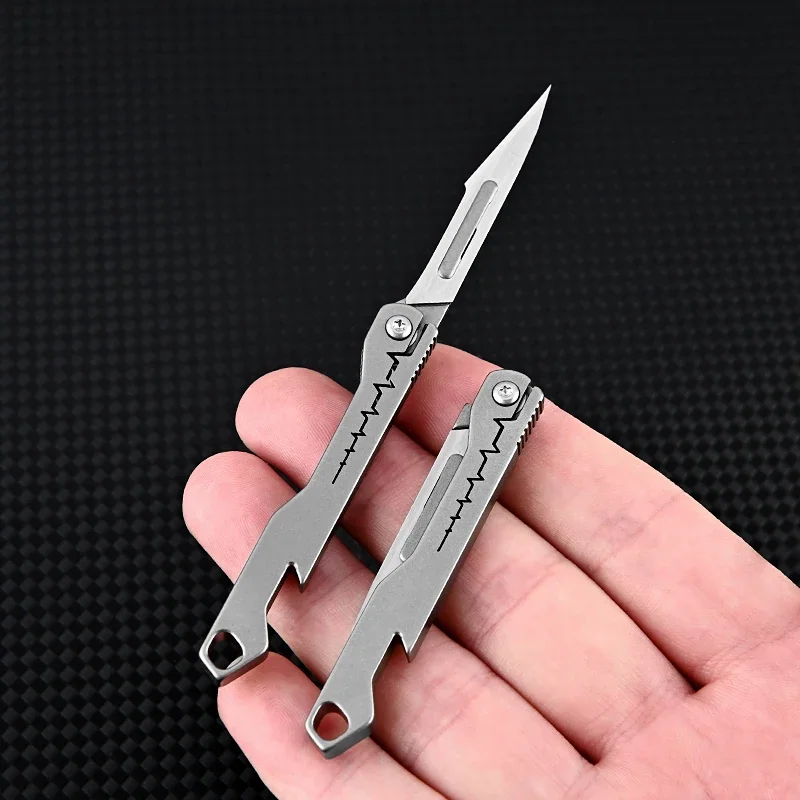 All-Purpose Foldable Sharp Utility Knife, Stainless Steel Blade, 107mm