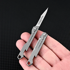 All-Purpose Foldable Sharp Utility Knife, Stainless Steel Blade, 107mm
