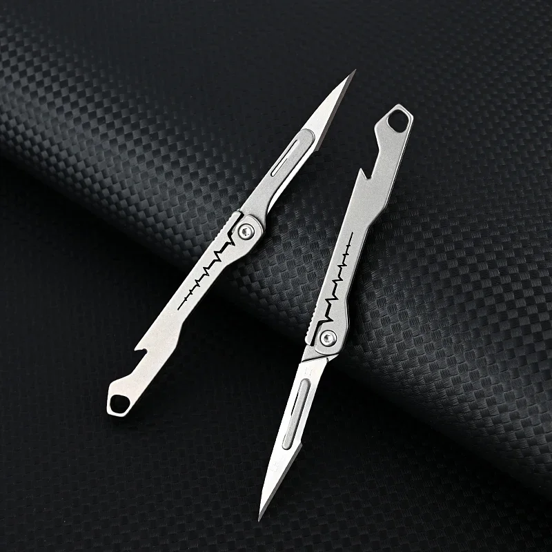 All-Purpose Foldable Sharp Utility Knife, Stainless Steel Blade, 107mm